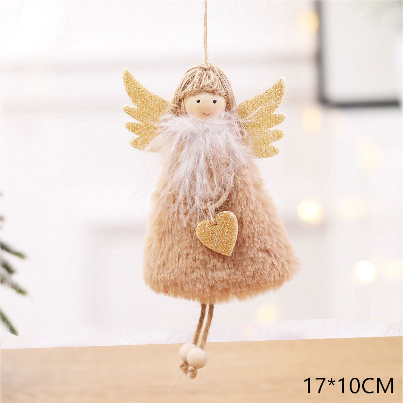 Christmas angel plush pendant
