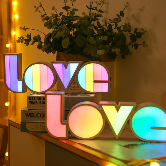 Decor LED LOVE Light, Gift For Girlfriend Bithday, Wedding Party, Decoration Romantic, Wedding Decor